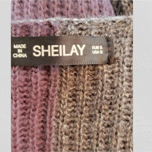 Sheilay long sleeve color block sweater, size S - Picture 6 of 6